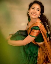 Actress Pooja Ramachandran Traditional Saree Photos 02