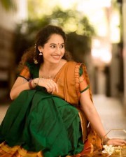 Actress Pooja Ramachandran Traditional Saree Photos 04