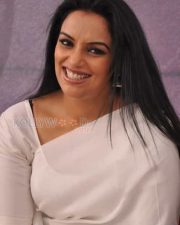 Actress Shweta Menon White Saree Stills 11