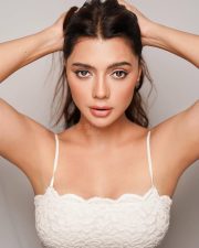 Bang Baang Actress Ruhii Singh in a White Lace Floral Camisole Pictures 01 Bang Baang Actress Ruhii Singh in a White Lace Floral Camisole Pictures 01
