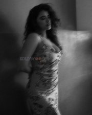 Blurry Busty Beauty Ketika Sharma in a Floral Maxi Dress Photos 01