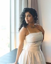Bold and Sexy Ritika Singh in a White Maxi Dress with Spaghetti Straps Photos 04