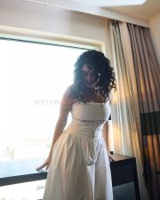 Charming Ritika Singh in a White Sleeveless Dress Pictures 04