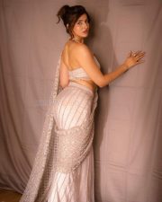 Dazzling Sakshi Malik in a White Embellished Saree with a Halter Neck Blouse Photos 06 Dazzling Sakshi Malik in a White Embellished Saree with a Halter Neck Blouse Photos 06