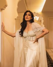 Elegant Beauty Chitrangda Singh in an Ivory Corset and Dhoti Skirt Pictures 03