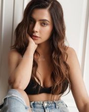 Former Miss India Ruhi Singh in a Black Ribbed Bralette and Denim Jeans Photos 01 Former Miss India Ruhi Singh in a Black Ribbed Bralette and Denim Jeans Photos 01