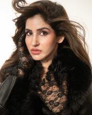 Glam Babe Sakshi Malik in a Black Leather Coat Mini Dress and Knee High Boots Photos 07 Glam Babe Sakshi Malik in a Black Leather Coat Mini Dress and Knee High Boots Photos 07