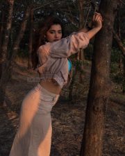 Glamour Beauty Ketika Sharma in a Blue Bralette and Beige Skirt Photos 04 Glamour Beauty Ketika Sharma in a Blue Bralette and Beige Skirt Photos 04