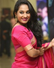 Gorgeous Pooja Ramachandran in Red Saree Photos 04