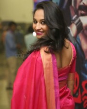 Gorgeous Pooja Ramachandran in Red Saree Photos 05