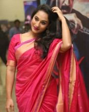 Gorgeous Pooja Ramachandran in Red Saree Photos 09