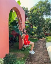 Hot Ketika Sharma in a Red Mini Dress Pictures 01 Hot Ketika Sharma in a Red Mini Dress Pictures 01