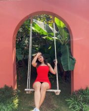 Hot Ketika Sharma in a Red Mini Dress Pictures 02 Hot Ketika Sharma in a Red Mini Dress Pictures 02