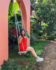 Hot Ketika Sharma in a Red Mini Dress Pictures 04 Hot Ketika Sharma in a Red Mini Dress Pictures 04