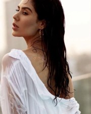 Hot Sonam Bajwa in a Bold White Swimwear Photos 02