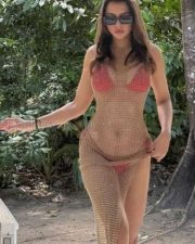 Hot and Sexy Ruhi Singh in a Red Bikini Photos 02