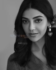 Kajal Aggarwal Black and White Photoshoot Stills 02