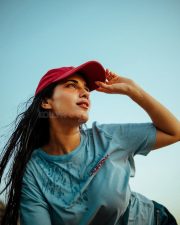 Radiant Actress Ruhani Sharma in a Blue California Graphic Tee Photos 03