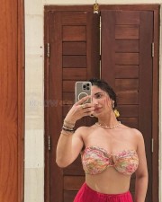 Ravishing Ruhani Sharma Selfie in a Strapless Bra Photos 01