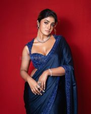 Sexy Heroine Dimple Hayathi in a Deep Sapphire Blue Saree with a Heavily Embellished Corset Style Blouse Pictures 02 Sexy Heroine Dimple Hayathi in a Deep Sapphire Blue Saree with a Heavily Embellished Corset Style Blouse Pictures 02