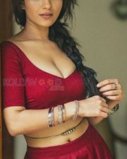 Sexy Ruhani Sharma in a Red Dress Photos 01