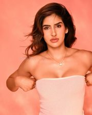 Sexy Sakshi Malik in a Light Pink Strapless Mini Dress Photos 01