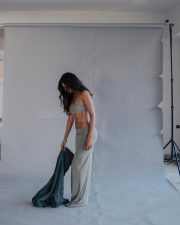 Sexy Sonam Bajwa in a Grey Bralette and Maxi Skirt Photos 02