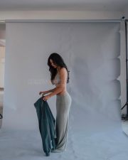 Sexy Sonam Bajwa in a Grey Bralette and Maxi Skirt Photos 04