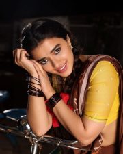 Sexy Village Beauty Ketika Sharma in a Yellow Blouse Brown Half Saree and Green Skirt Photos 02 Sexy Village Beauty Ketika Sharma in a Yellow Blouse Brown Half Saree and Green Skirt Photos 02