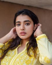 Single Actress Ketika Sharma in a Yellow Embroidered Kurta Pictures 01
