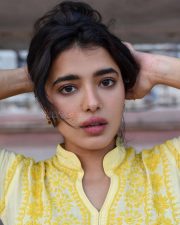 Single Actress Ketika Sharma in a Yellow Embroidered Kurta Pictures 02