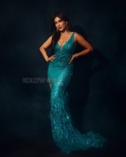 Stylish Chitrangada Singh in a Blue Gown Photos 02