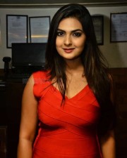 Telugu Actress Neha Deshpande Orange Dress Pictures 04