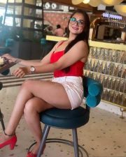 Actress Ashwini Sri in a Mini Red Top and White Shorts Photos 04 Actress Ashwini Sri in a Mini Red Top and White Shorts Photos 04
