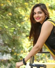 Actress Aswini Beautiful Yellow Saree Photos 09