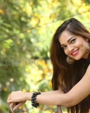 Actress Aswini Beautiful Yellow Saree Photos 10
