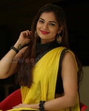 Actress Aswini Beautiful Yellow Saree Photos 29