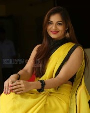 Actress Aswini Beautiful Yellow Saree Photos 35