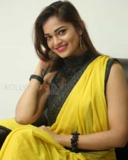 Actress Aswini Beautiful Yellow Saree Photos 54