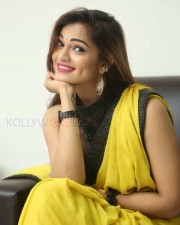 Actress Aswini Beautiful Yellow Saree Photos 55