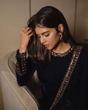 Adorable Kalyani Priyadarshan in a Blue Velvet Sharara Suit Photoshoot Pictures 02 Adorable Kalyani Priyadarshan in a Blue Velvet Sharara Suit Photoshoot Pictures 02