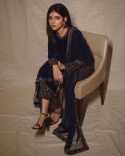 Adorable Kalyani Priyadarshan in a Blue Velvet Sharara Suit Photoshoot Pictures 03 Adorable Kalyani Priyadarshan in a Blue Velvet Sharara Suit Photoshoot Pictures 03