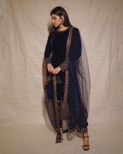 Adorable Kalyani Priyadarshan in a Blue Velvet Sharara Suit Photoshoot Pictures 05 Adorable Kalyani Priyadarshan in a Blue Velvet Sharara Suit Photoshoot Pictures 05