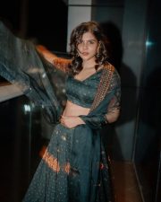 Beautiful Kalyani Priyadarshan in a Green Lehenga Photos 02 Beautiful Kalyani Priyadarshan in a Green Lehenga Photos 02