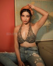 Fierce Actress Nyra Banerjee in a Brown leopard print plunge halter top Photos 05 Fierce Actress Nyra Banerjee in a Brown leopard print plunge halter top Photos 05