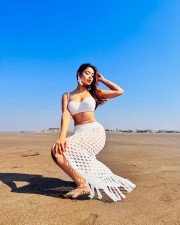 Ravishing Nyra Banerjee in a White Bikini Photos 05