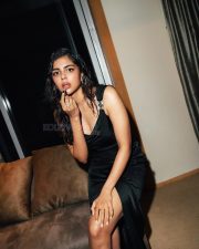 Stunning Kalyani Priyadarshan in a Versace Medusa Draped Gown with a Bold Thigh Slit Photos 06