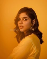Stunningly Beautiful Kalyani Priyadarshan in a Yellow Kurta Set Photos 03