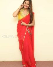 Tollywood Beauty Aswini Red Saree Photos 20 Tollywood Beauty Aswini Red Saree Photos 20