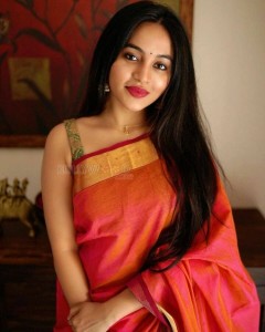Actress Bhavani Sre Beautiful Saree Photos 01